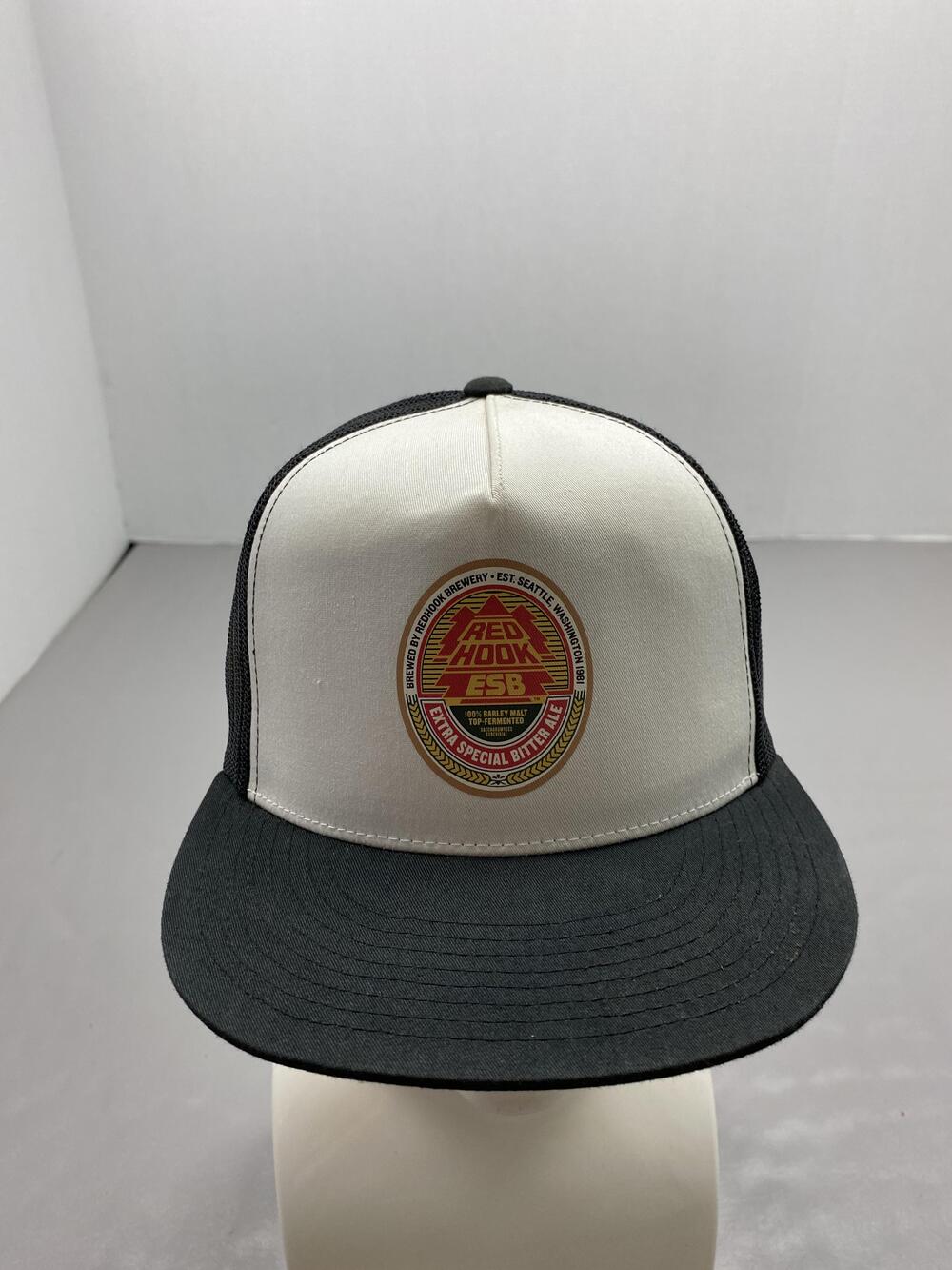 Hat Cap Strap Back One Size Black Redhook Trucker Mesh Back Adjustable Mens